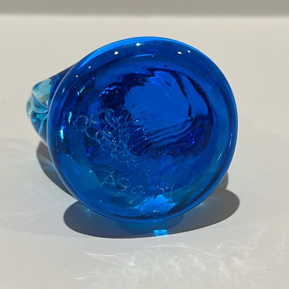 Bluebirds Of Happiness Vintage Glass Figurine Handmade Leo Ward 1991 - Picture 7 of 10